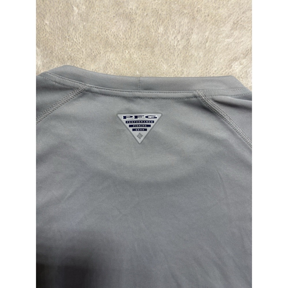Columbia Long Sleeve PFG Solid Gray Size XL - Picture 8 of 8